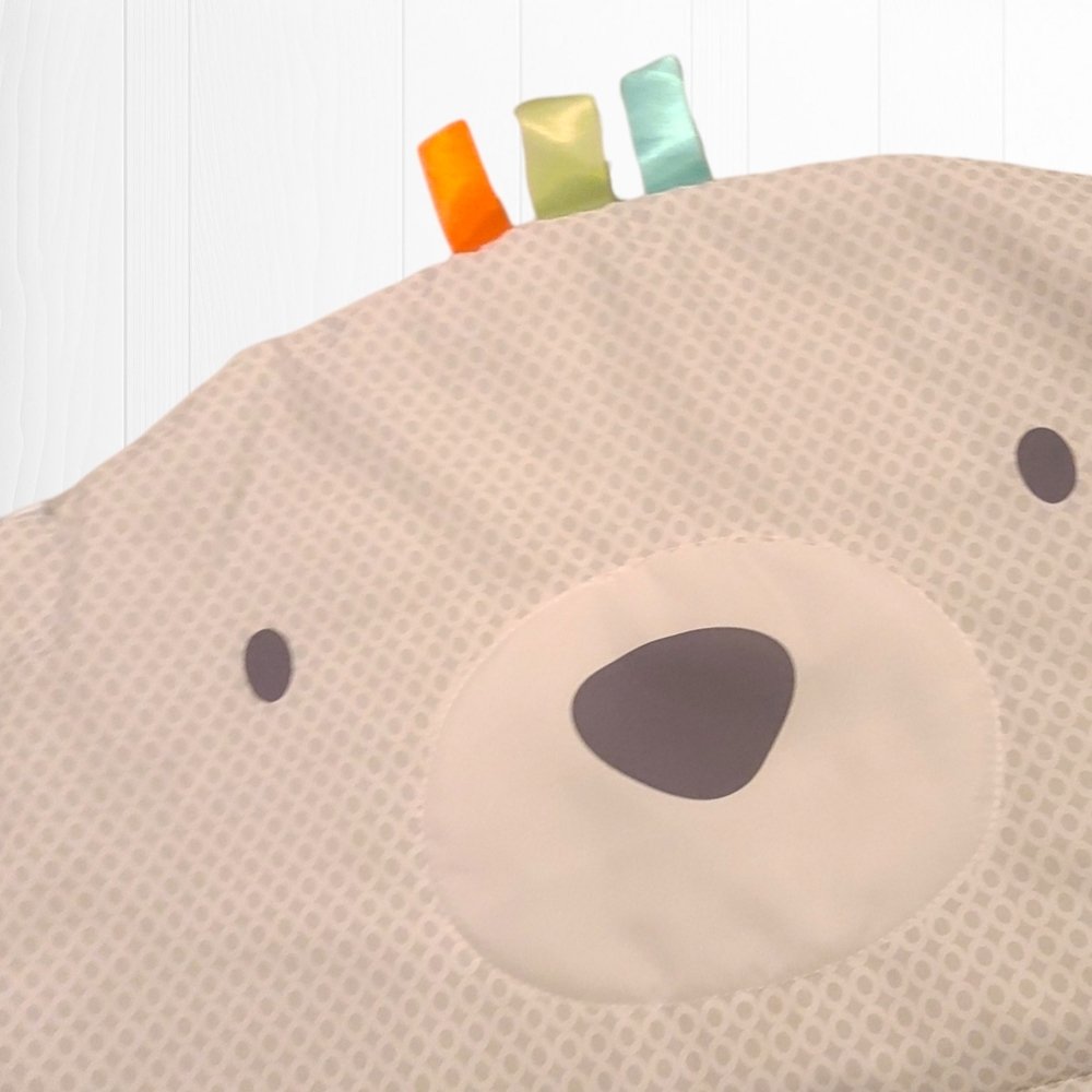 Bright Stars Tummy Time Prop Bear Play Mat 31"x33" - Picture 6 of 16